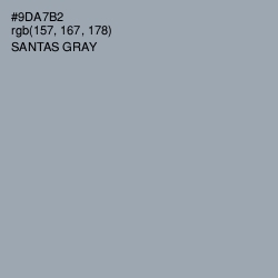 #9DA7B2 - Santas Gray Color Image